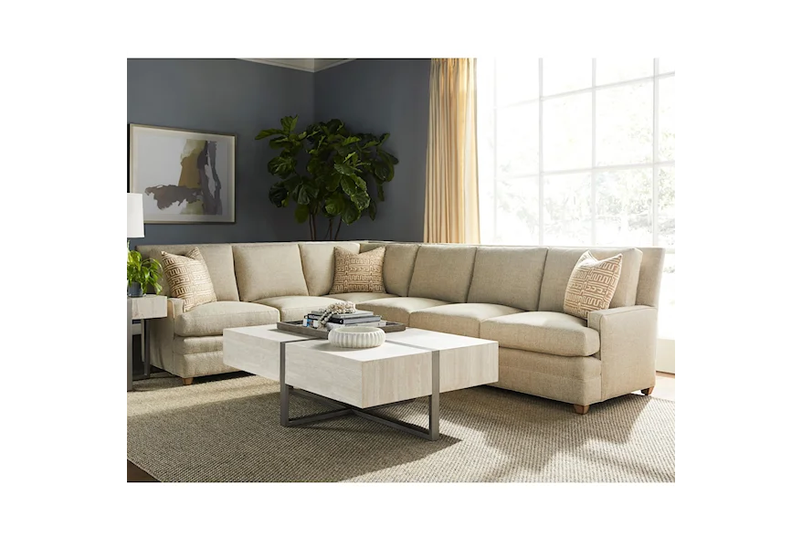 American Bungalow Riverside Sectional Sofa by Vanguard Furniture at Esprit Decor Home Furnishings
